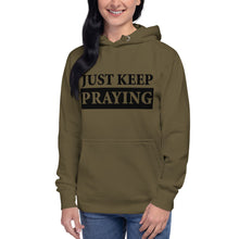 Load image into Gallery viewer, Spiritual Serenity Hoodie: Just Keep Praying
